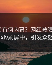 曝光背后有何内幕？网红被曝八卦，pixiv刷屏中，引发众怒