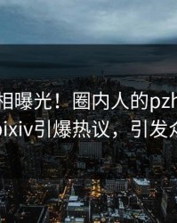 昨晚真相曝光！圈内人的pzhan事件在pixiv引爆热议，引发众怒