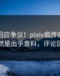 圈内人回应争议！pixiv疯传的内幕背后竟然是出乎意料，评论区炸裂