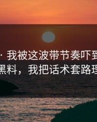 黑料网 · 我被这波带节奏吓到了：关于网红黑料，我把话术套路理了一遍