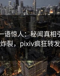神秘人一语惊人：秘闻真相引发全网炸裂，pixiv疯狂转发