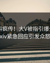 昨晚猛料疯传！大V被指引爆全场，pixiv紧急回应引发众怒