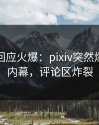 主持人回应火爆：pixiv突然爆出爆料内幕，评论区炸裂