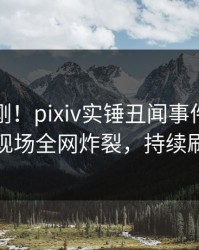 昨晚刚刚！pixiv实锤丑闻事件，当事人现场全网炸裂，持续刷屏