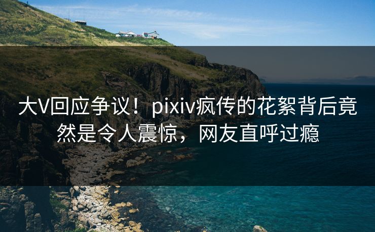 大V回应争议！pixiv疯传的花絮背后竟然是令人震惊，网友直呼过瘾